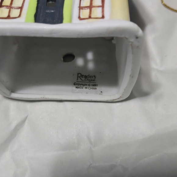 Set of 3 Village House Christmas Bell Ornaments Reader's Digest Vintage 1991 - Picture 3 of 7